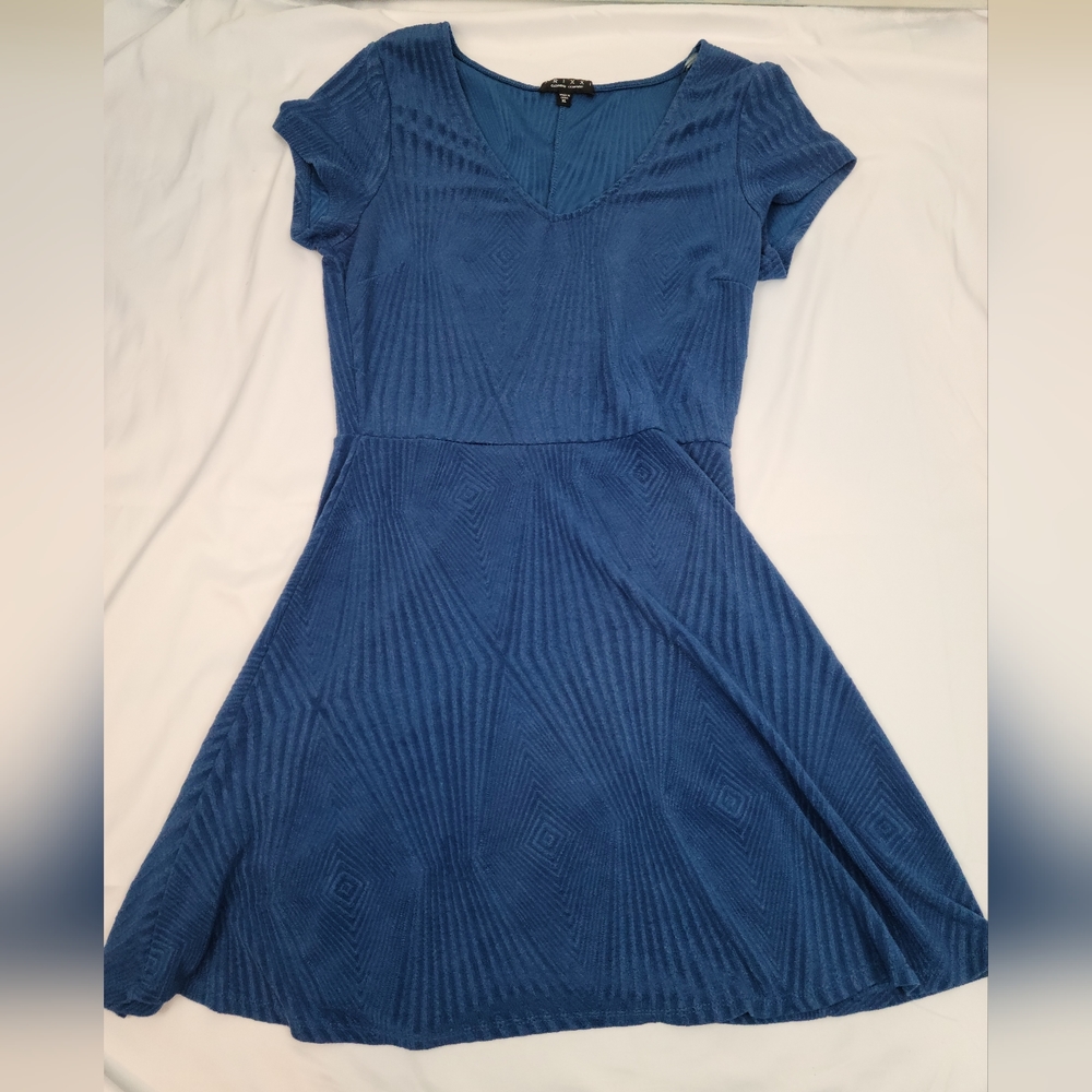 XL | Trixxi | Blue Patterned Dress